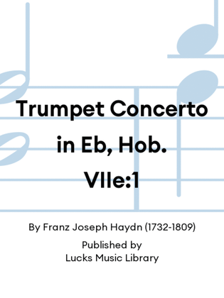 Book cover for Trumpet Concerto in Eb, Hob. VIIe:1