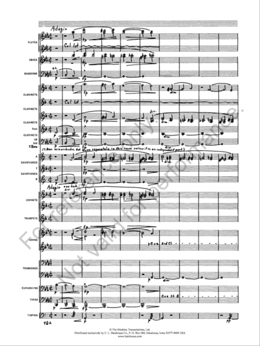 Symphony No. 1 Concert Band scores gallery preview page 4