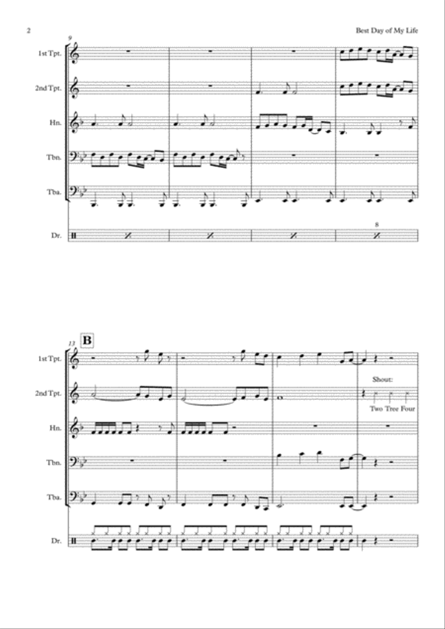 Best Day Of My Life Small Ensemble scores gallery preview page 4