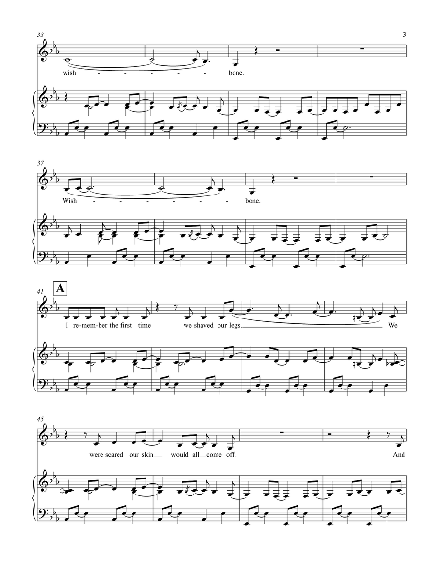 Wishbone Piano, Vocal scores gallery preview page 3