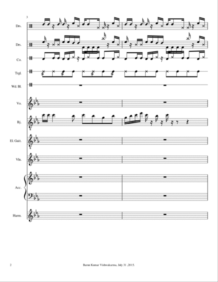 BarunFilmCastingMusic BarunFilmCastingMusic Small Ensemble scores gallery preview page 2