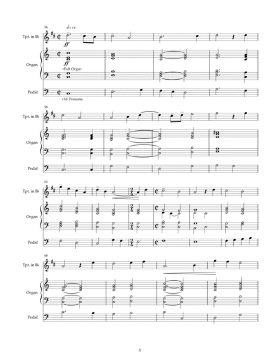 From High Heaven (VOM HIMMEL HOCH) Trumpet Duet scores gallery preview page 5
