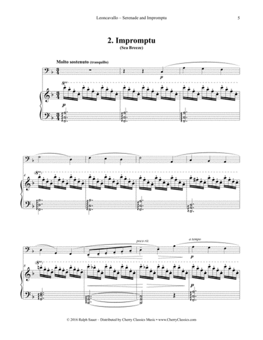 Serenade and Impromptu for Tuba or Bass Trombone and Piano