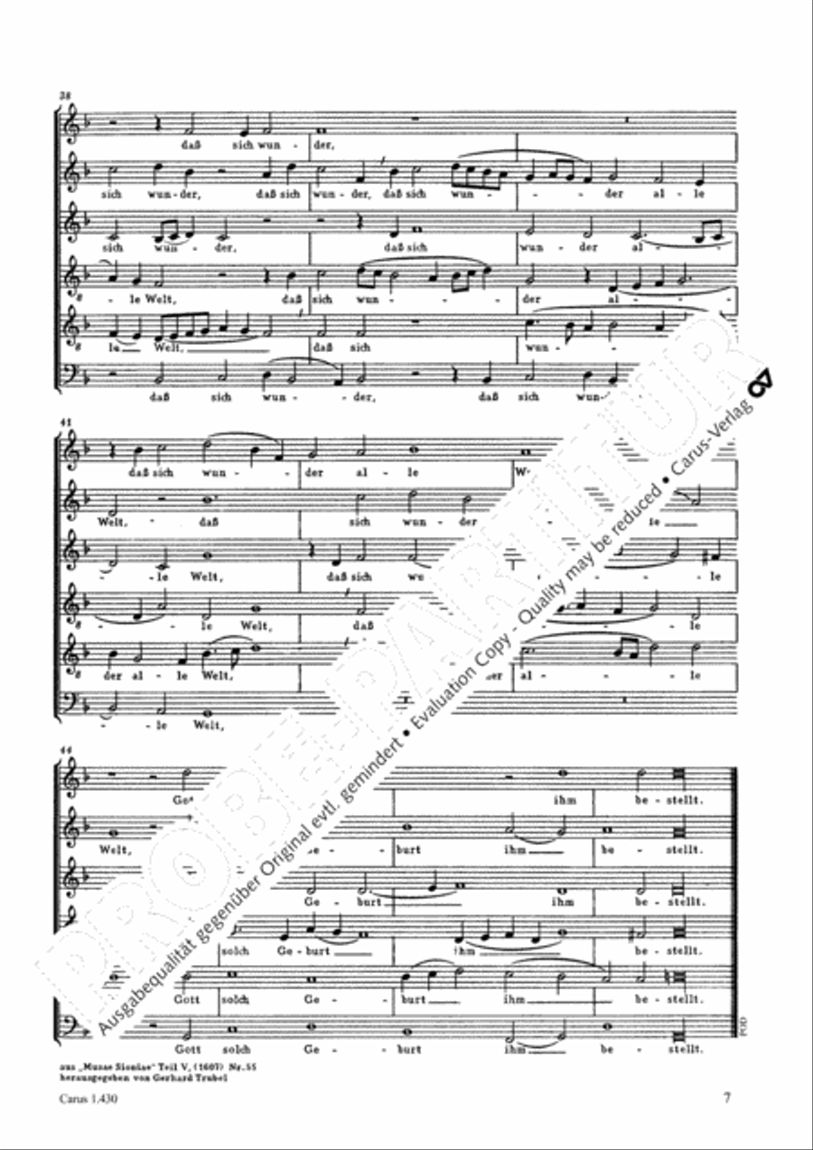 Now come, the nation's Saviour (Nun komm, der Heiden Heiland) Choir scores gallery preview page 7
