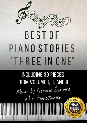 Book cover for Best Of Piano Stories, Sheet Music Book - Three in One - Special Edition