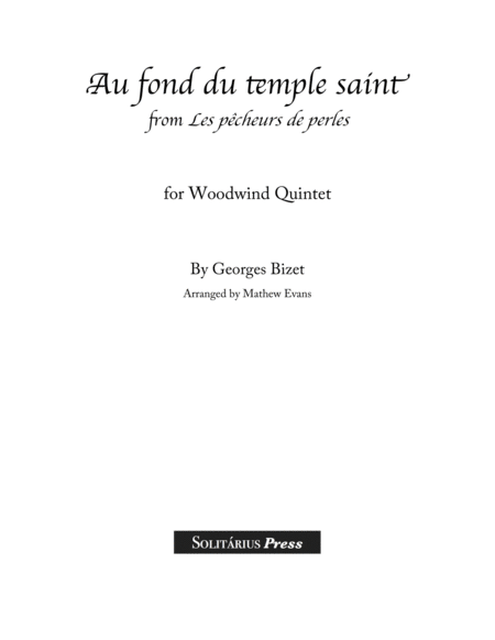"Au fond du temple saint" (Pearl Fisher's duet)