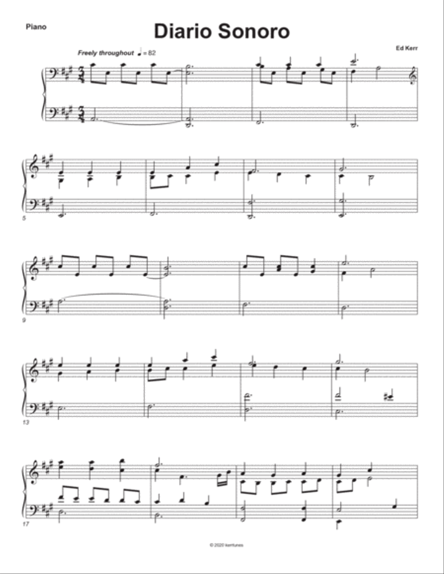 Diario Sonoro Piano Solo scores gallery preview page 2
