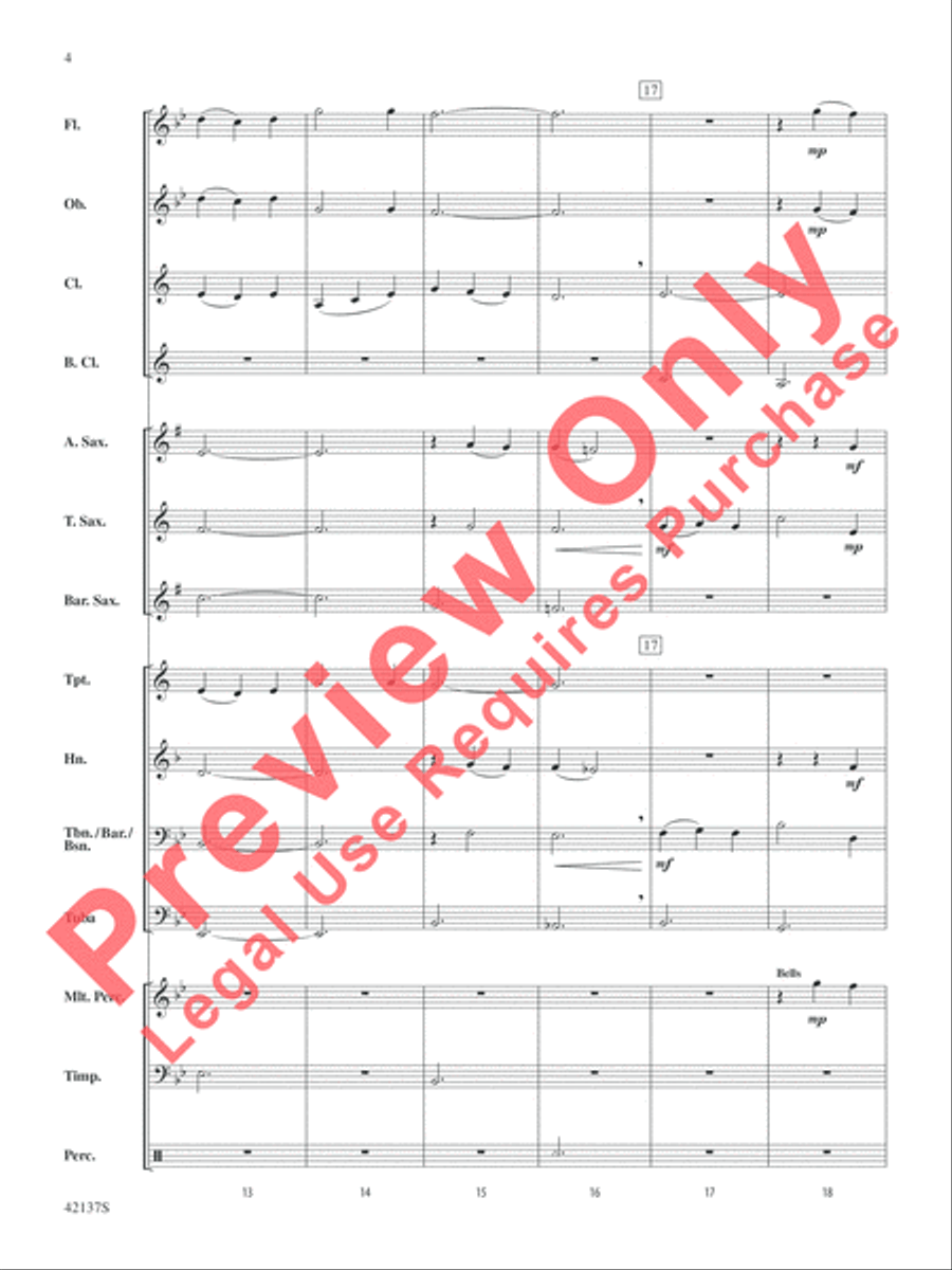 Over the Sea to Skye Concert Band scores gallery preview page 5