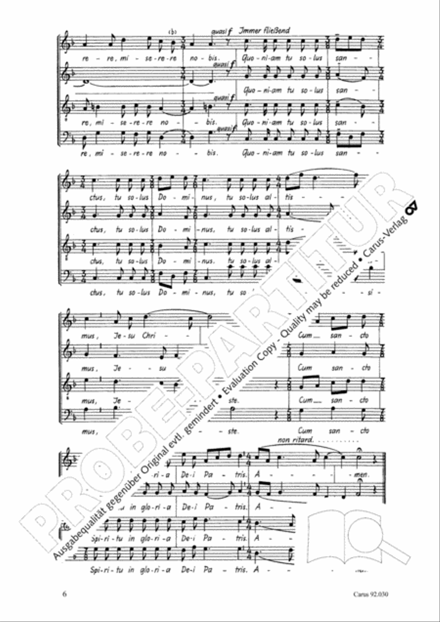 Kleine Messe in F 4-Part scores gallery preview page 7