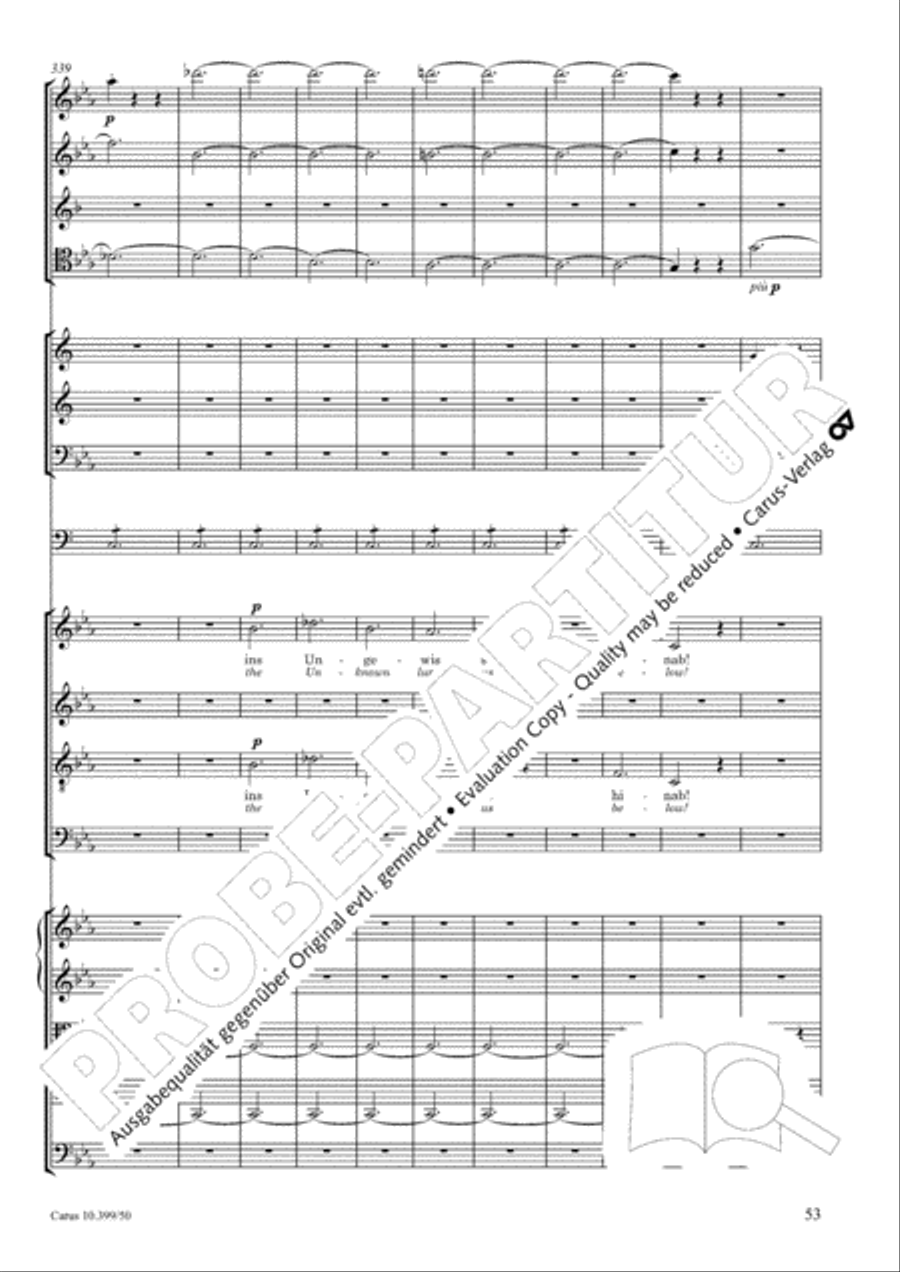 Schicksalslied, Op. 54 Choir scores gallery preview page 54