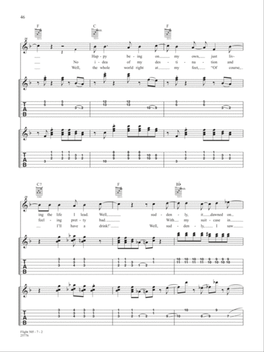 Flight 505 Guitar Tablature scores gallery preview page 2