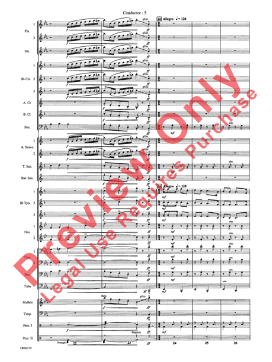 How the Grinch Stole Christmas Concert Band scores gallery preview page 8