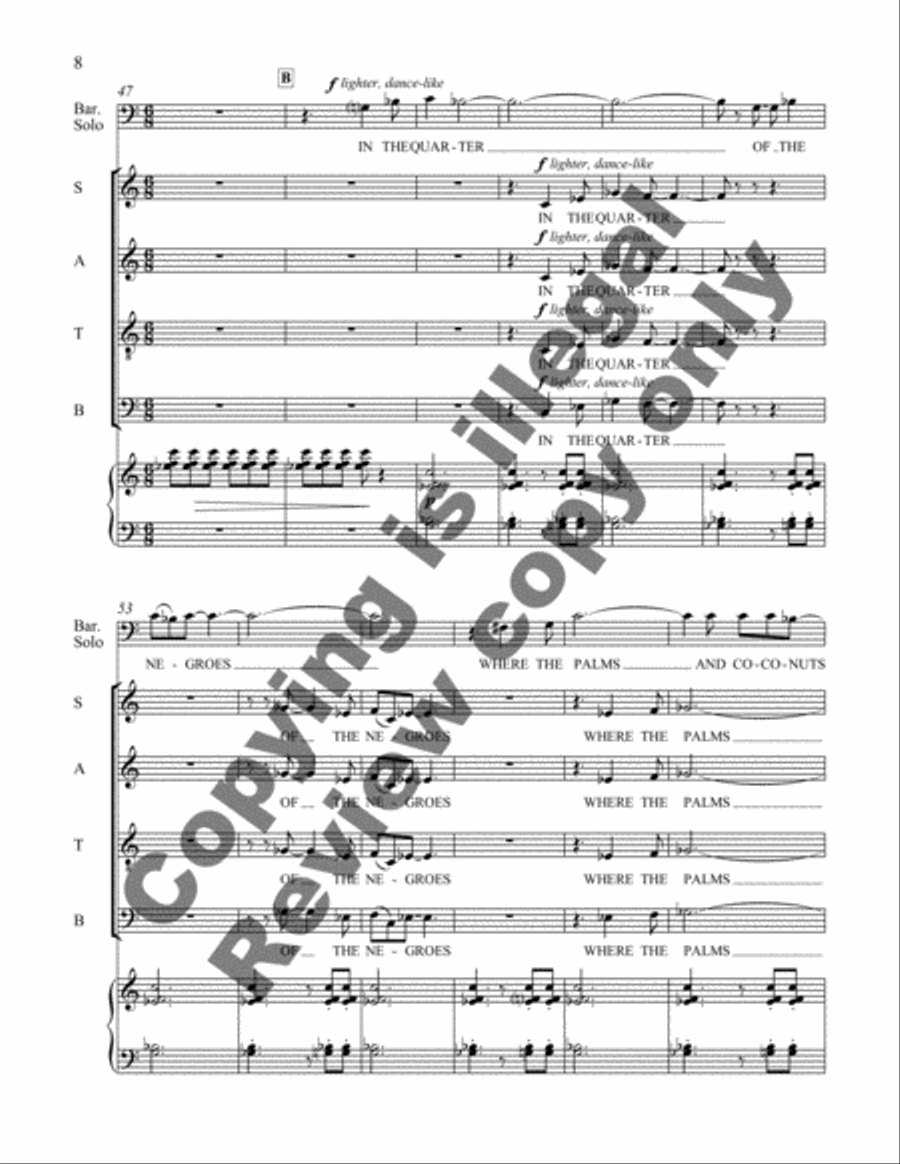 Gospel Cha-Cha Divisi scores gallery preview page 11