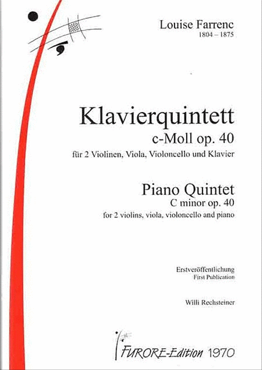 Klavierquintett c-Moll op.40 Piano Quintet scores gallery preview page 1