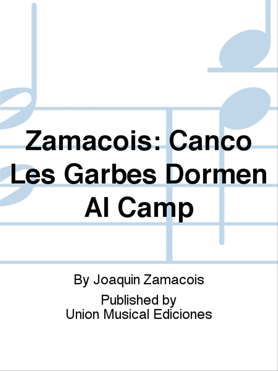 Canco Les Garbes Dormen Al Camp Voice Solo scores gallery preview page 1