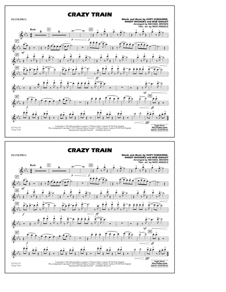Crazy Train - Flute/Piccolo