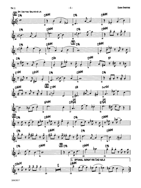Cuban Overture: 2nd B-flat Trumpet