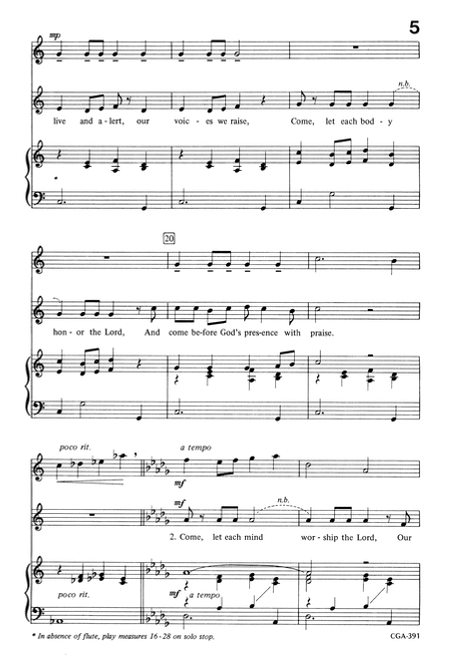 Body, Mind, Spirit, Voice Unison Choir scores gallery preview page 5