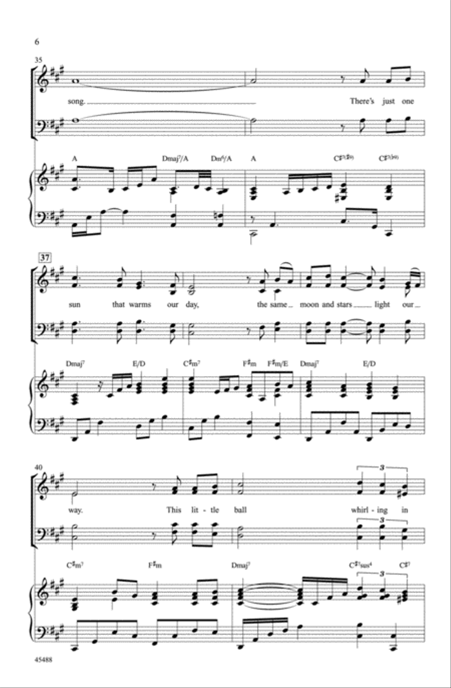 One Song One Song Choir scores gallery preview page 5