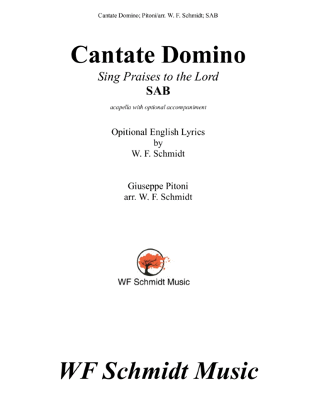 Cantate Domino (Sing Praises to the Lord) image number null