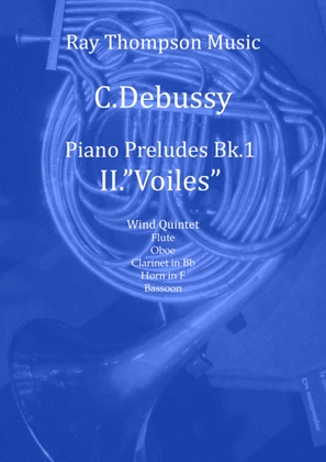 Book cover for Debussy: Piano Preludes Bk.1 No.2 "Voiles" - wind quintet