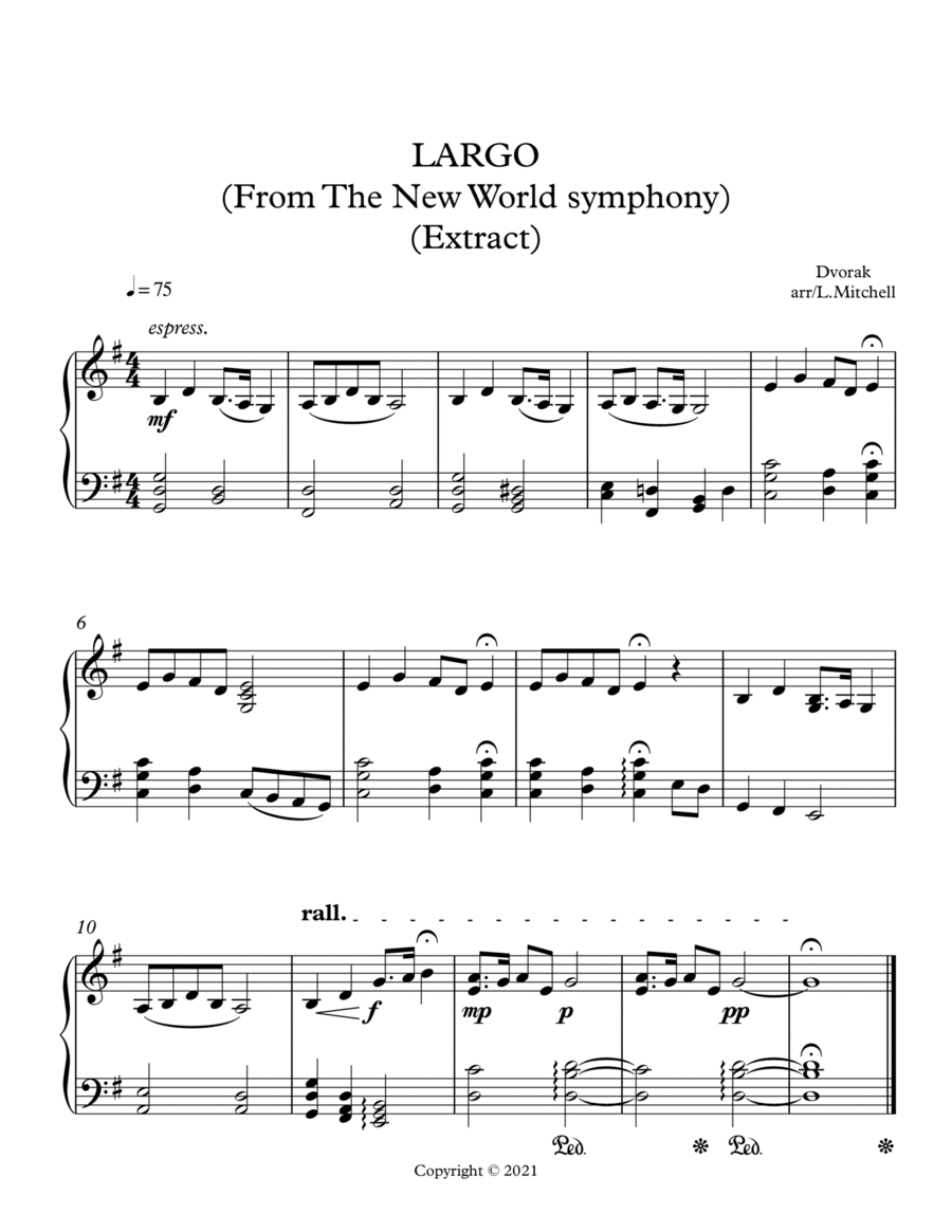 LARGO (Extract from The New World Symphony) image number null