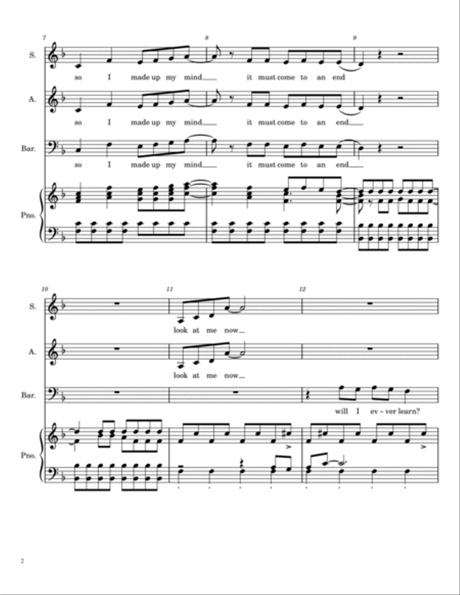 Mamma Mia 3-Part scores gallery preview page 2