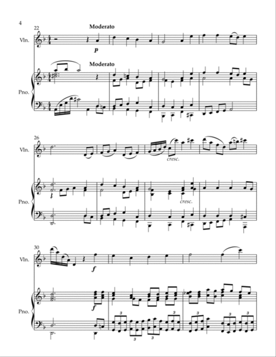 When I Survey the Wondrous Cross and O Sacred Head Now Wounded Violin Solo scores gallery preview page 4