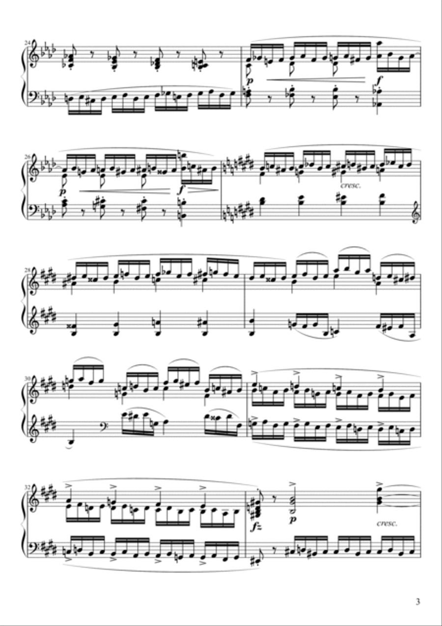 Etude Opus 10 No. 4 in C# Minor Piano Method scores gallery preview page 3