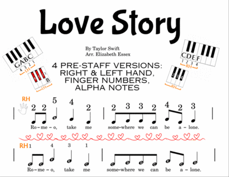 Love Story Easy Piano scores gallery preview page 6
