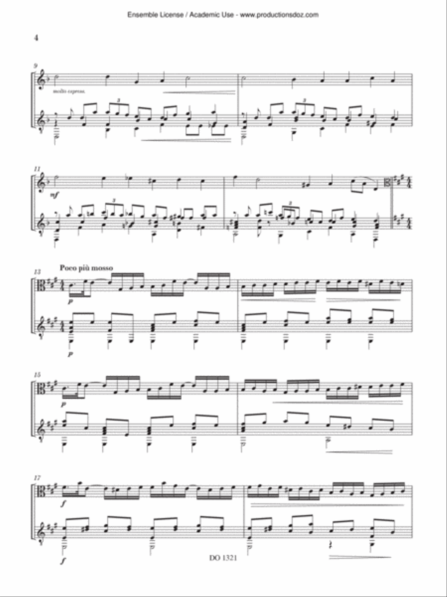Andantino Viola scores gallery preview page 4