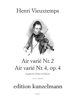 Airs variés no. 2 & no. 4, Op. 4