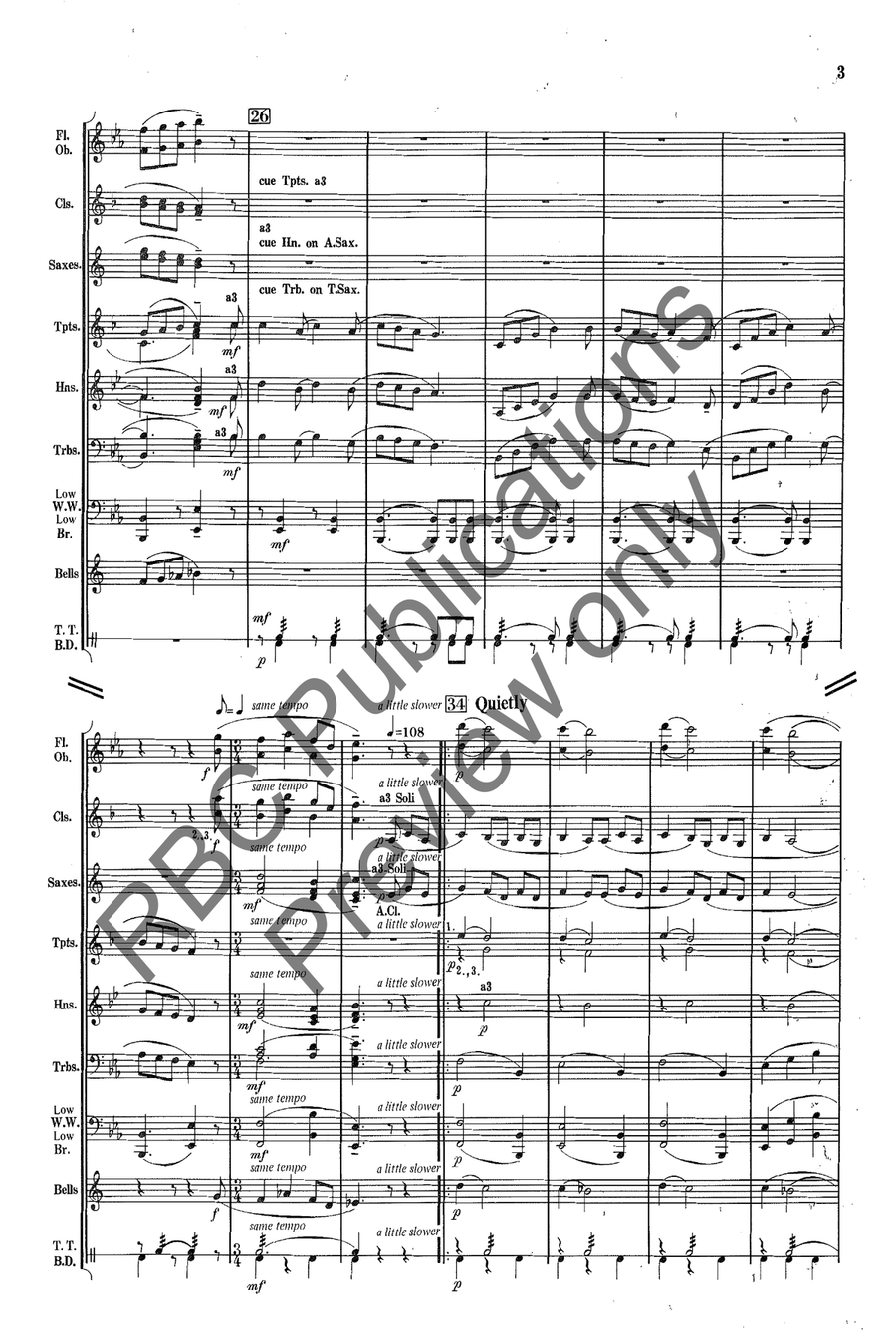 Los Pastores De Navidad (Score) Concert Band scores gallery preview page 4