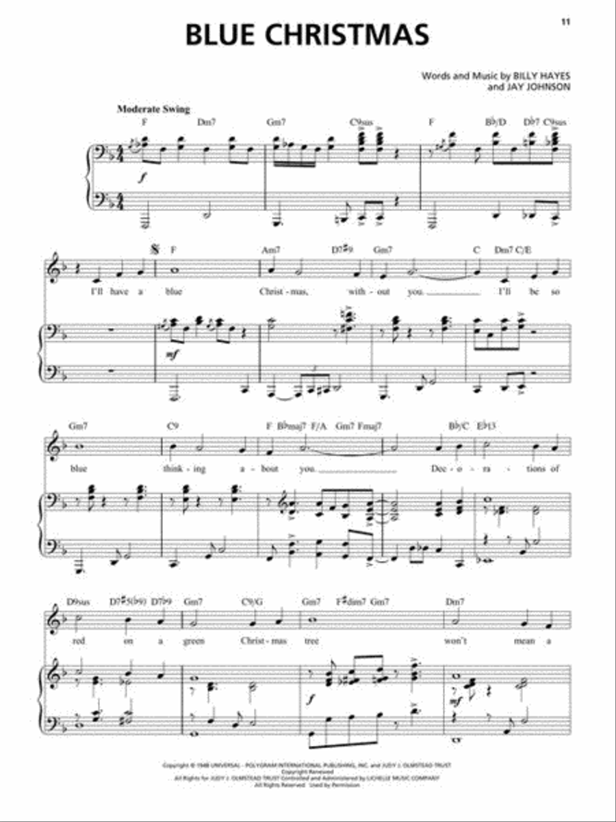 Christmas Standards High Voice scores gallery preview page 6