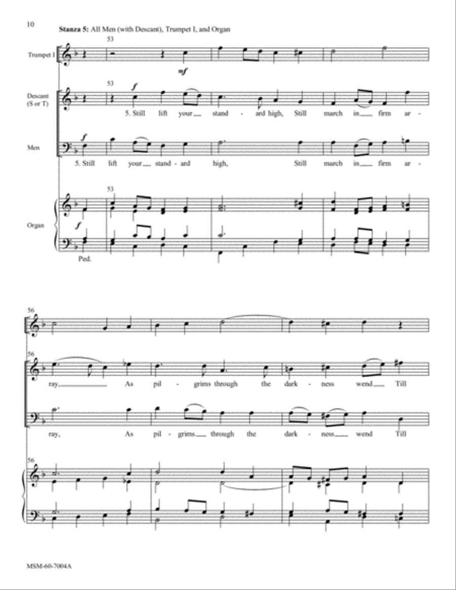 Rejoice, O Pilgrim Throng! (Full Score and Instrumental Parts) Choir scores gallery preview page 7