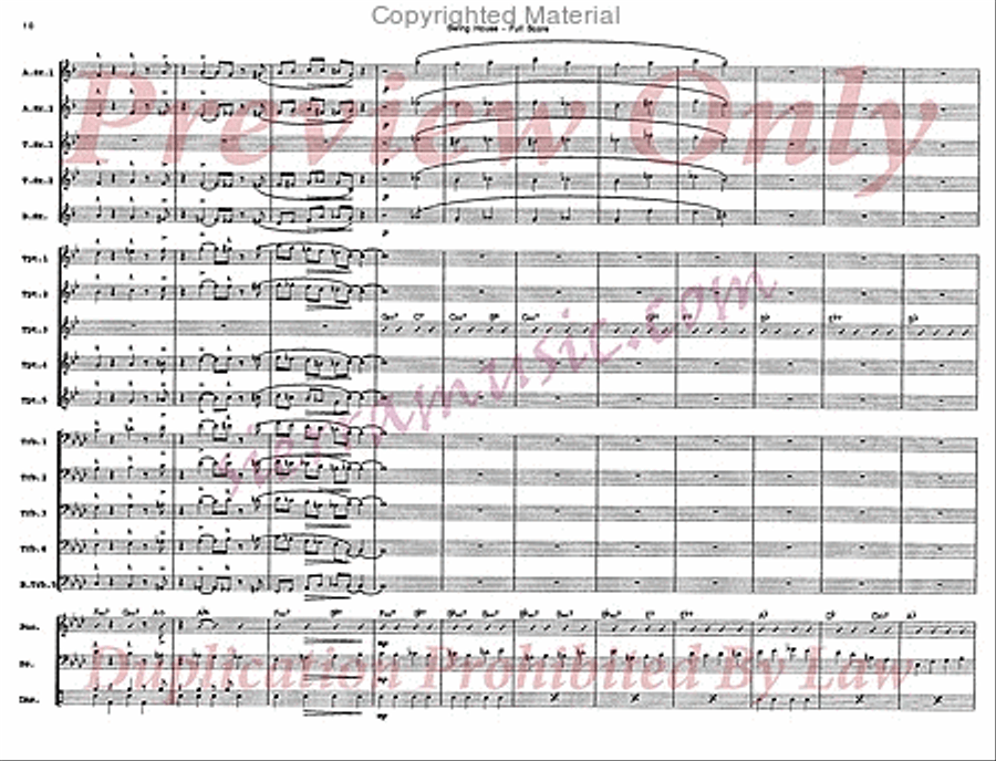 Swing House Swing House Jazz Ensemble scores gallery preview page 11