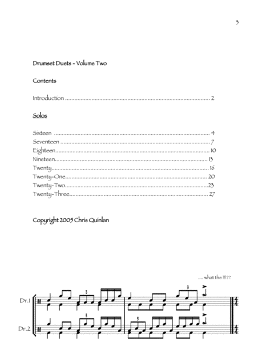 Drumset Duets Vol.2 Drum Set scores gallery preview page 3