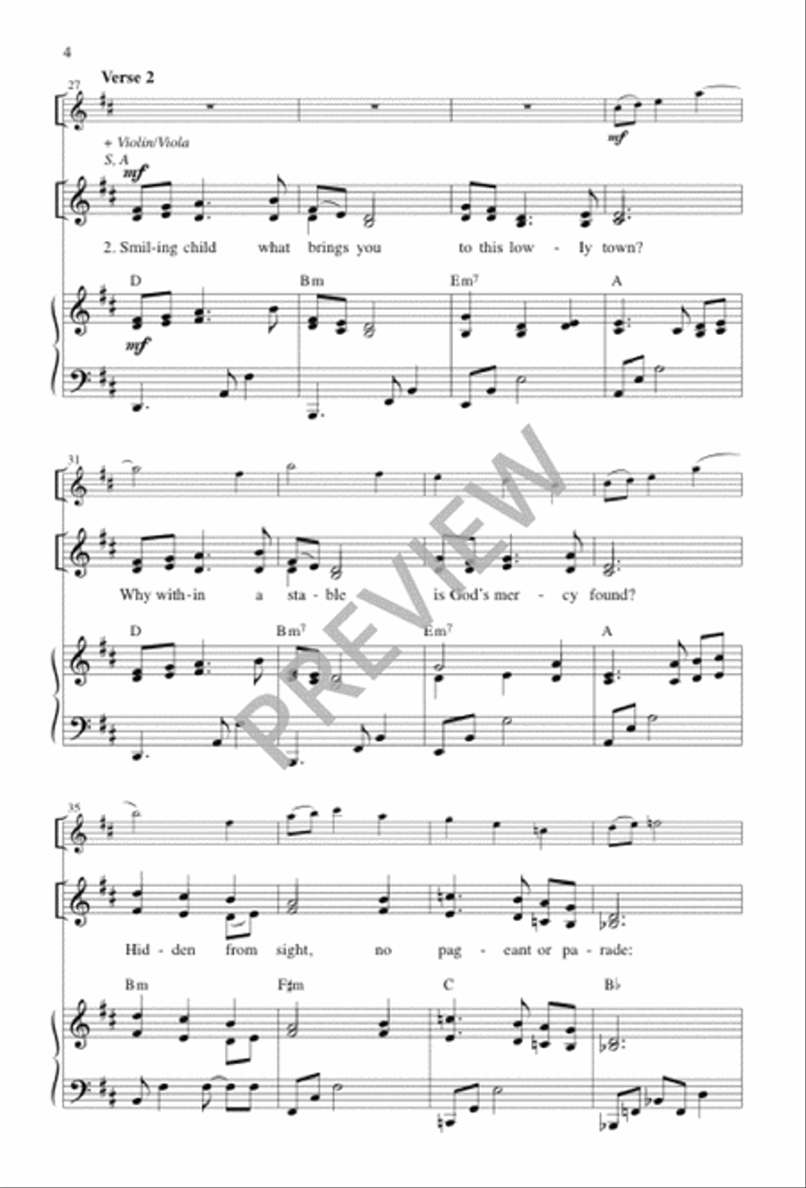 Newborn Child Now Sleeping 3-Part scores gallery preview page 5