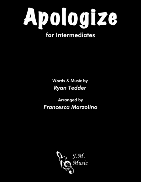 Apologize (Intermediate Piano) image number null