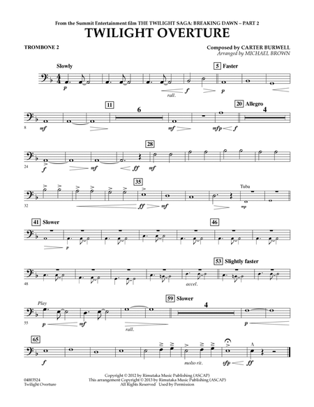 Twilight Overture (from The Twilight Saga: Breaking Dawn Part 2) - Trombone 2