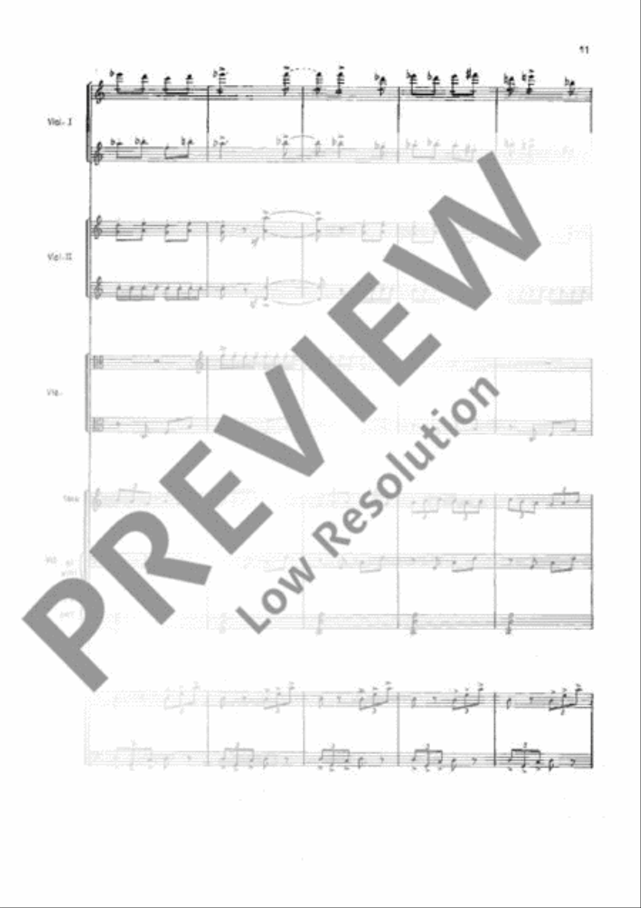 Fantasia for Strings String Orchestra scores gallery preview page 16