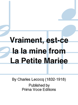 Vraiment, est-ce la la mine from La Petite Mariee