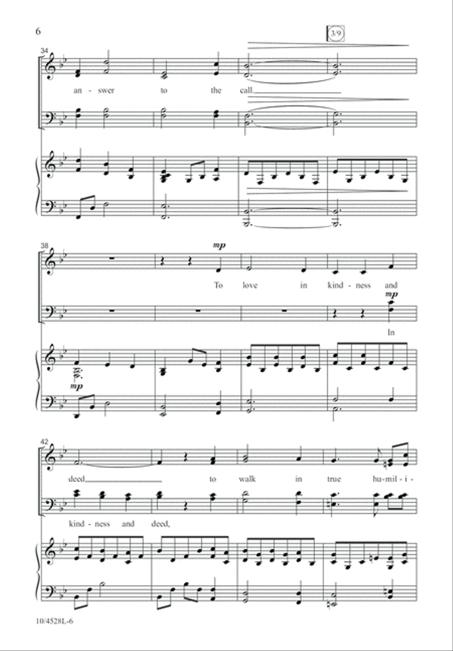 Answer to the Call 4-Part scores gallery preview page 7
