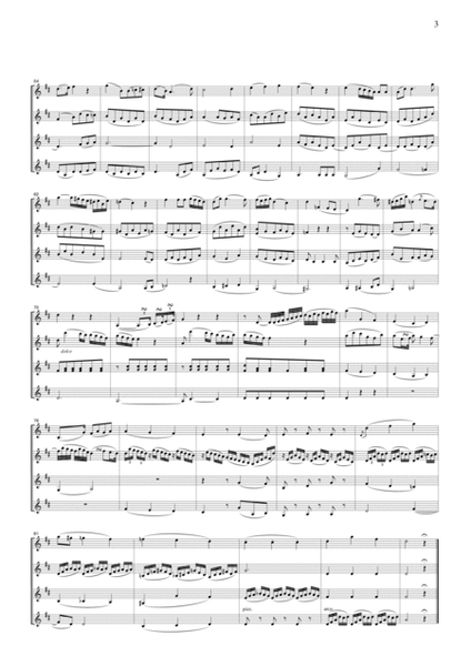 Mozart Larghetto from Clarinet Quintet K.581, for 4 Violins, VN403 image number null