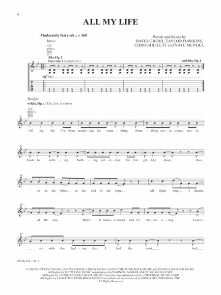 Foo Fighters - Ultimate Guitar Play-Along image number null