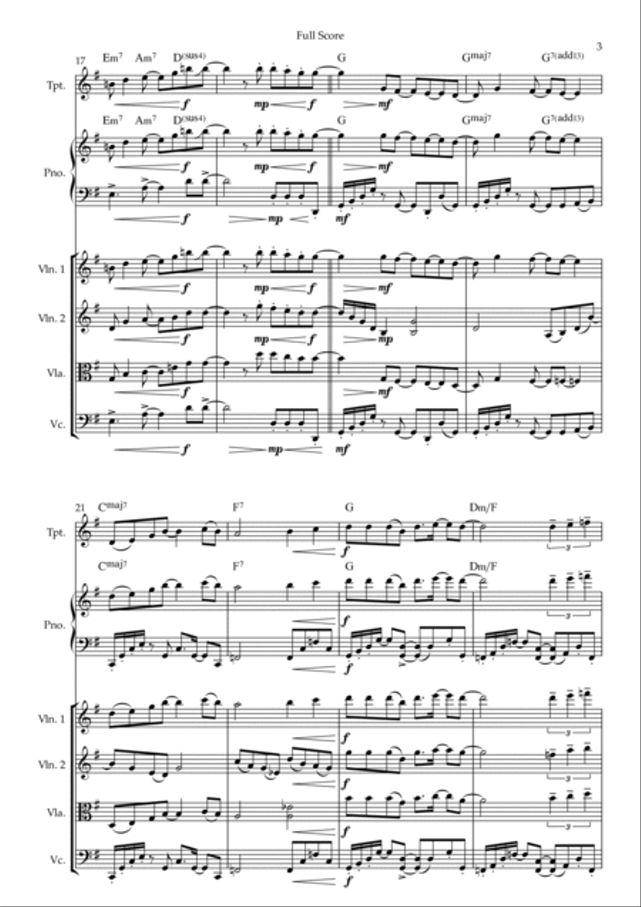 How Deep Is Your Love Small Ensemble scores gallery preview page 3