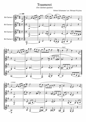 Book cover for Schumann : Traumerei (for Clarinet Quartet)
