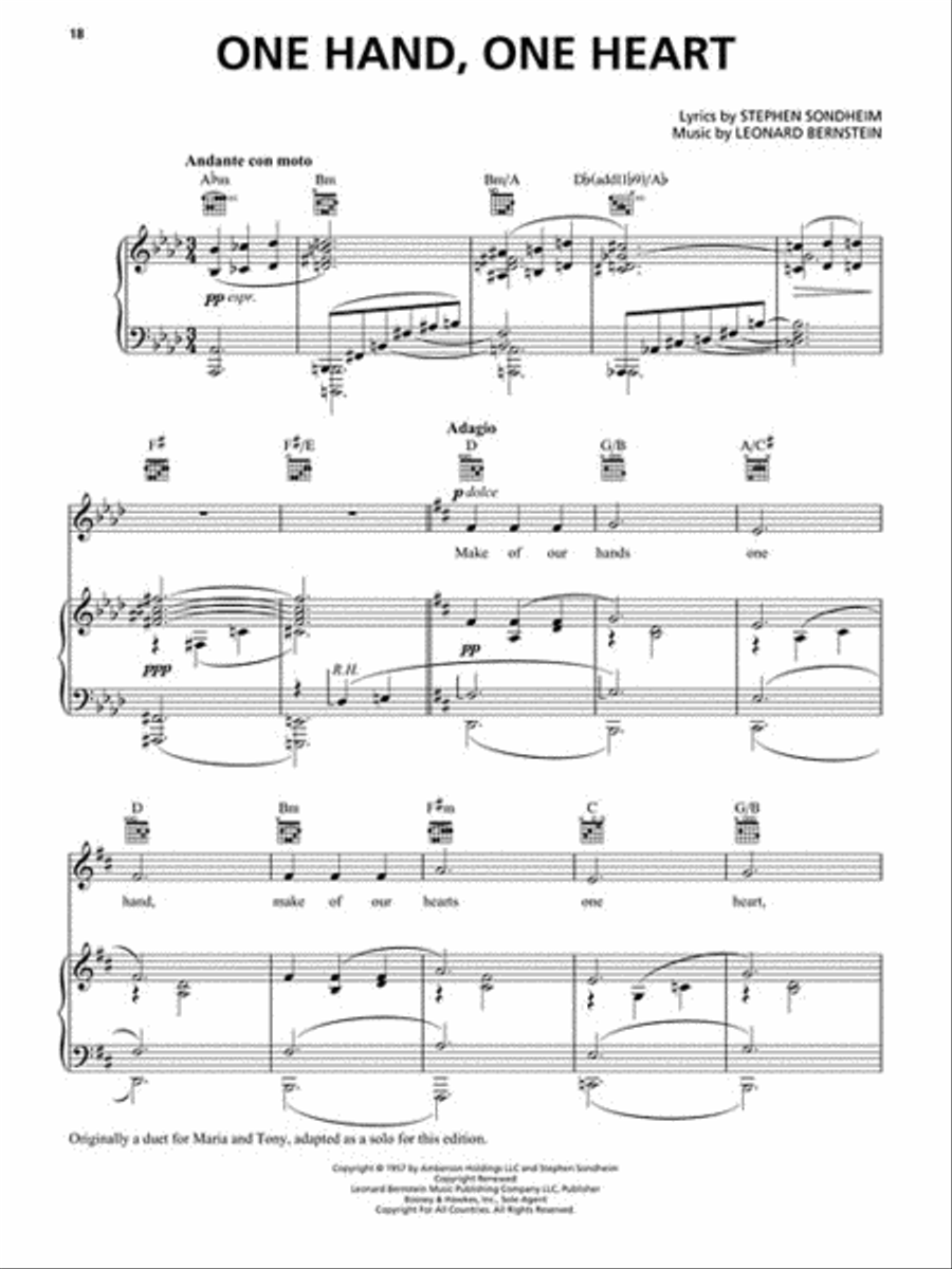 West Side Story West Side Story Piano scores gallery preview page 4