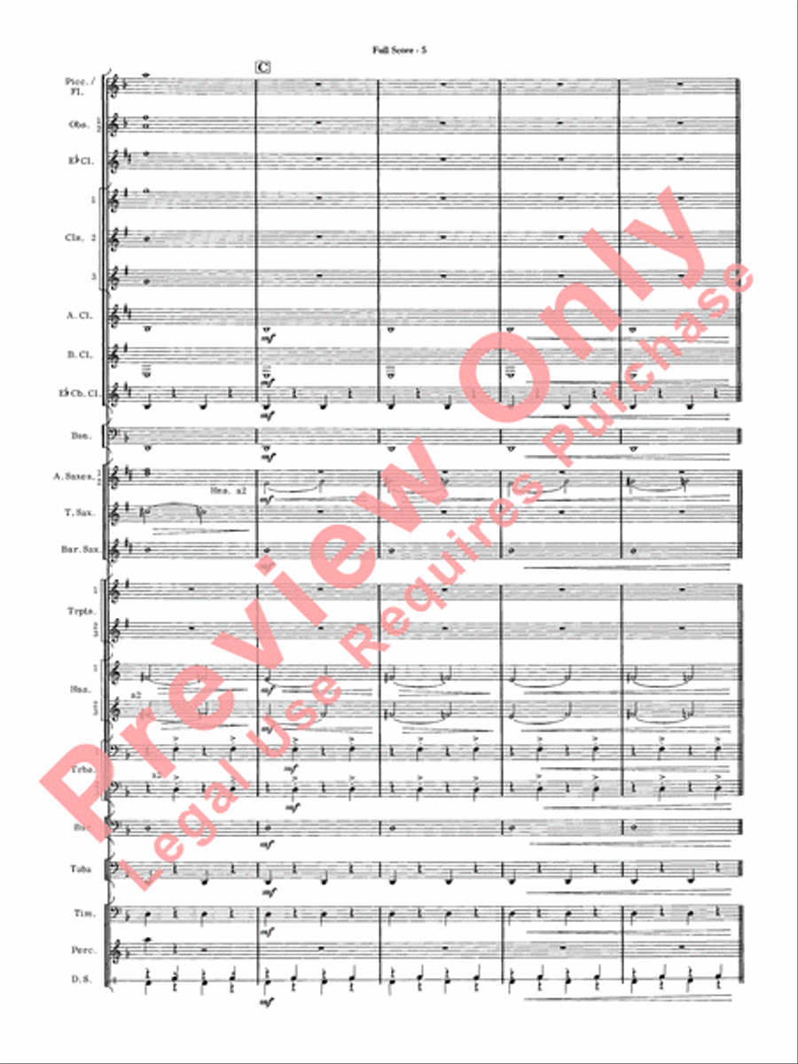 James Bond Suite Concert Band scores gallery preview page 7