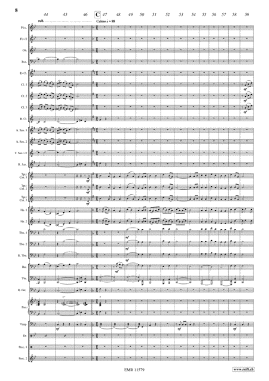 Flight To Italy Concert Band scores gallery preview page 9
